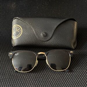 Ray-Ban Classic Black and Gold Sunglasses